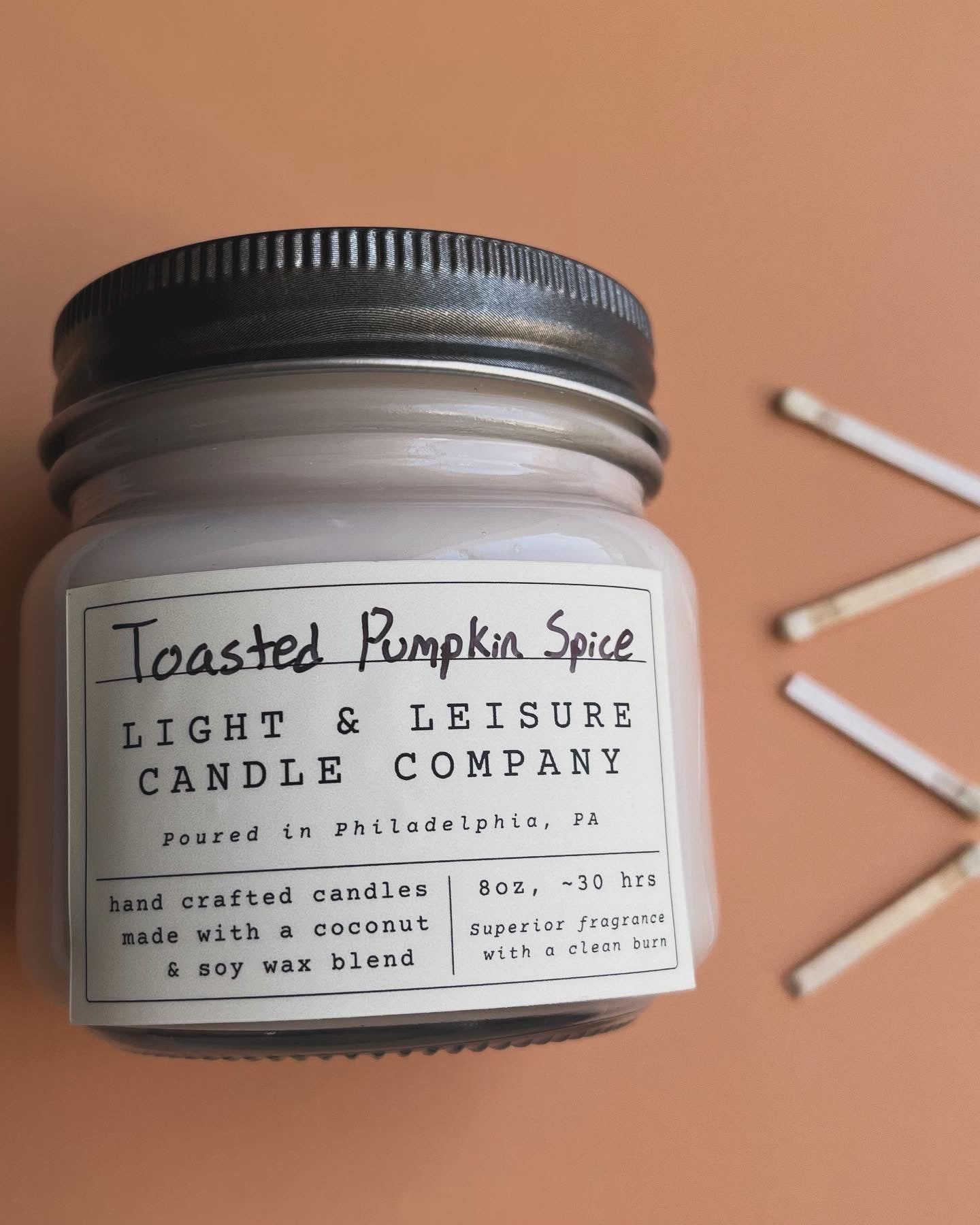 Toasted Pumpkin Spice - 8oz candle