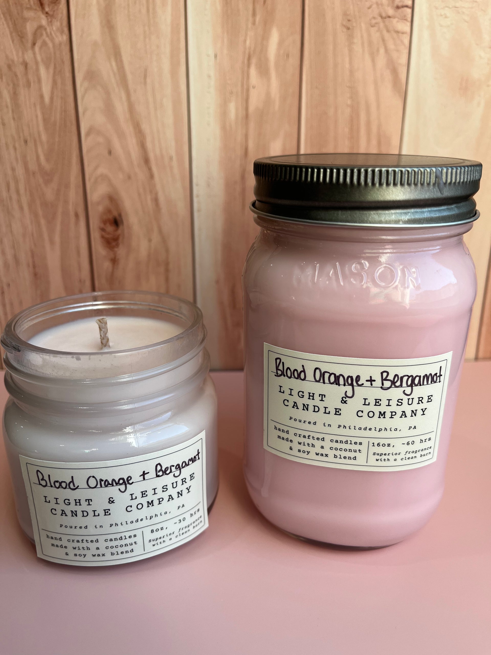 Blood Orange and Bergamot - 16oz candle – Light & Leisure Candle